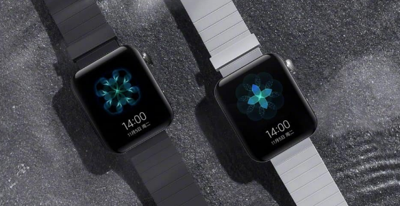 小米Mi Watch官方图片展示了类似Apple Watch的设计